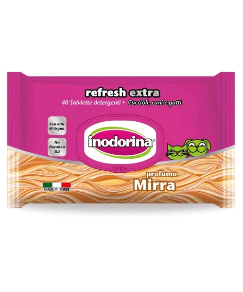 Inodorina Salviette Manto Lungo Mirra Pz 40