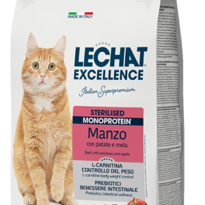 Lechat Cat Secco Excellence Sterilised Manzo Kg 1,5