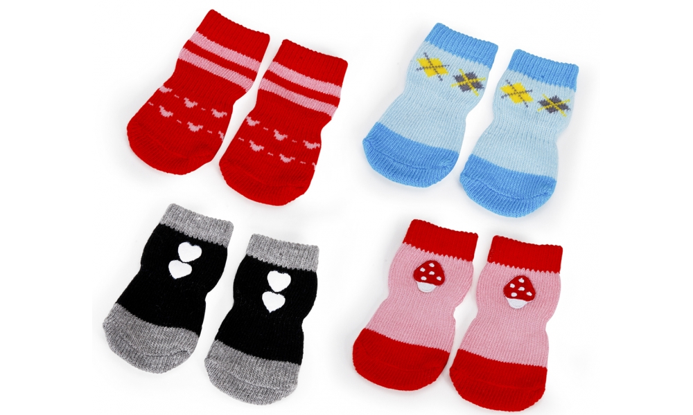 Camon C764/e Calze Pet-rosse C/cuori -tgxxl
