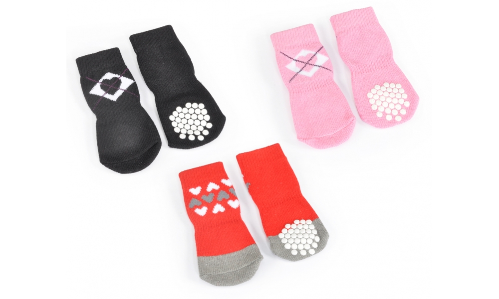 Camon C768/b Calze Pet-rombo Cuore-tg.m