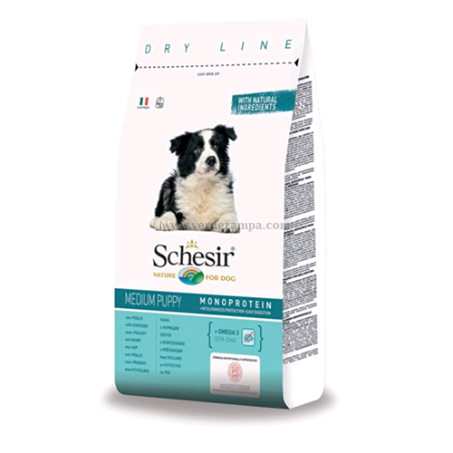 Schesir Dog Secco Puppy Medium Kg 3 - immagine 3
