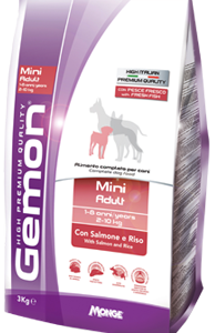 Gemon Dog Secco Adult Mini Salmone Kg 3