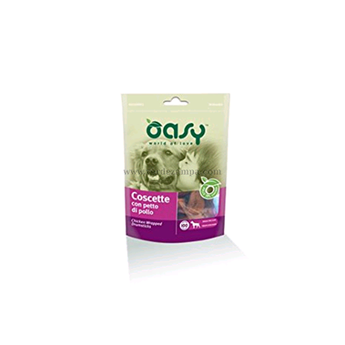 Oasy Snack Dog Coscette Con Petto Di Pollo Gr 100 - immagine 3