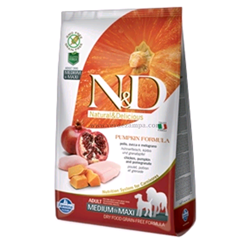 Farmina N&d Dog Secco Adult Med/maxi Pumpkin Pollo E Melograno Kg 2,5 - immagine 3