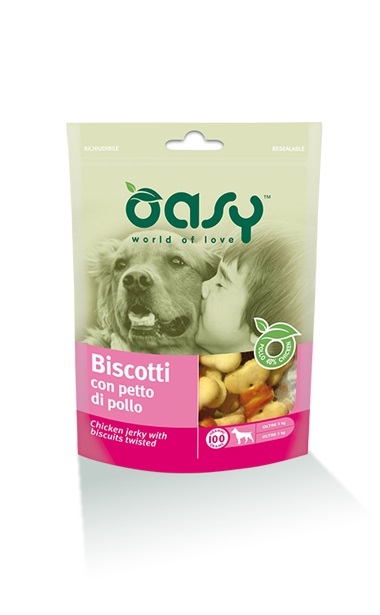 Oasy Snack Dog Biscotti Con Pollo Gr 100