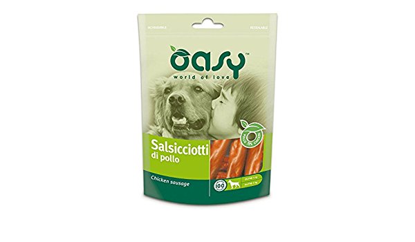 Oasy Snack Dog Salsicciotti Di Pollo Gr 100
