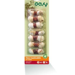 Oasy Snack Dog Osso Masticabile Con Tg S - ANATRA GR 85