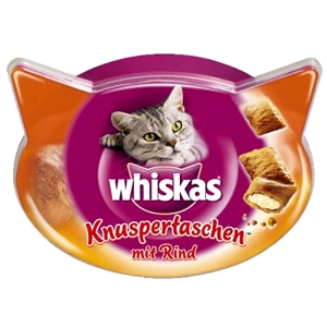 Whiskas Temptations Manzo Gr 60