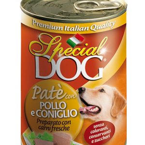 Special Dog Umido Lattina Pate' E Gr 400 - POLLO CONIGLIO