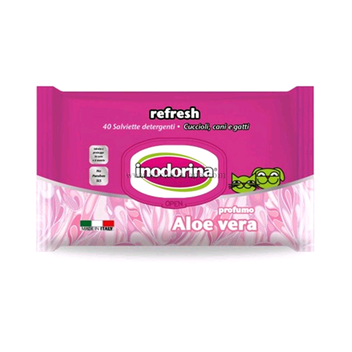 Inodorina Salviette Aloe Pz 40 - immagine 3
