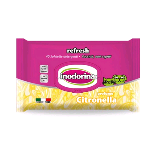 Inodorina Salviette Citronella Pz 40 - immagine 3