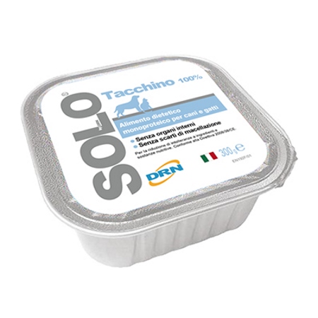 Drn Dog Cat Umido Vaschetta Solo Tacchino Gr 300
