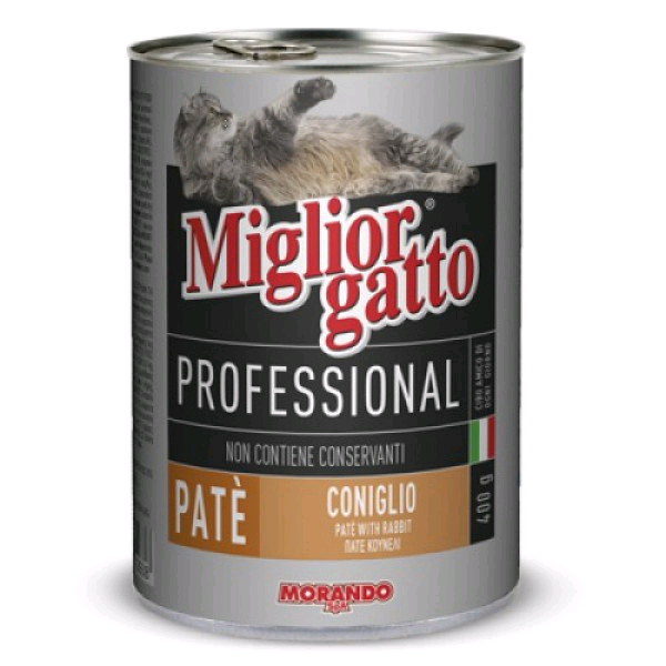 Morando Cat Pate' Coniglio Gr 400