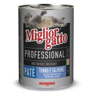 Morando Cat Pate' Tonno Salmone Gr 400