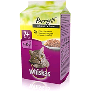 Whiskas Pranzetti Salsa 7+ Pollo-tacchino 6 X Gr 50