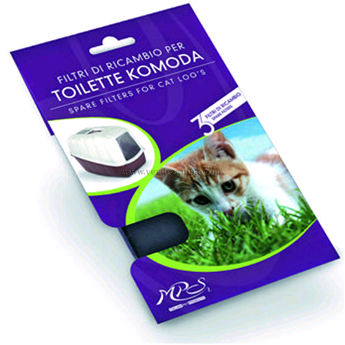 Leopet Ricambio Filtri Per Lettiera Komoda E Netta 13x10 Cm - immagine 3