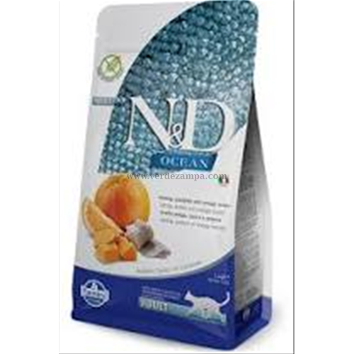 Farmina N&d Cat Secco Ocean Adult Pumpkin Zucca Aringa Arancia - immagine 3