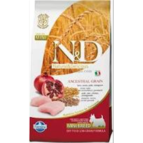 Farmina N&d Dog Secco Adult Mini Ancestral Light Pollo Melograno Kg 2,5 - immagine 3