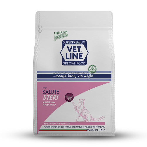 Vet Line Cat Secco Prevenzione Maiale Con Prosciutto - immagine 3
