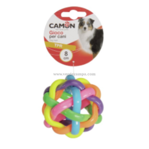 Camon Ad052 Palla Annodata Per Cani In Tpr 80 Mm
