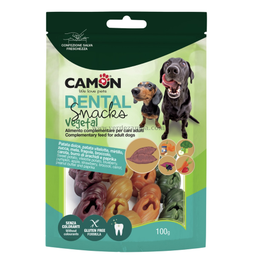 Camon Ae368 Dental Snack Mix Veg Bells - (4gusti; 10 Pz Busta; 100g) - immagine 3