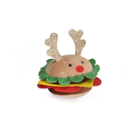 Camon Ah9381 Gioco Cane, Hamburger Natalizio, In Poliestere, C/squeaker, 13cm - - immagine 2