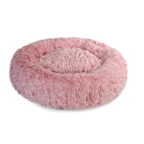 Camon Cc0143 Cuccia Ciambella, Colore Rosso Striato, Diam. 80cm - immagine 3