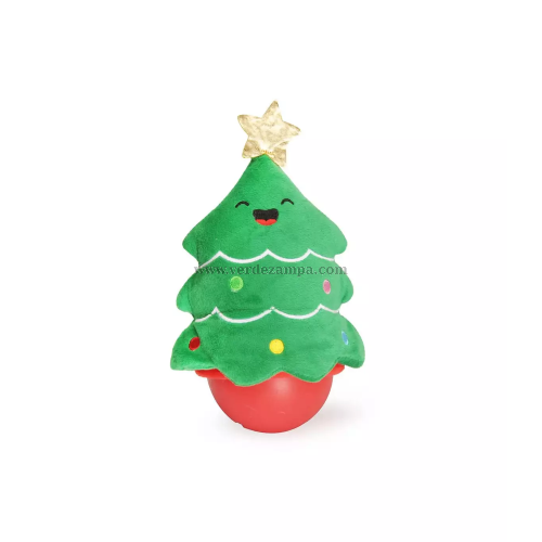 Camon Ah9384 Gioco Cane, Albero Natalizio, Spargiricompense, In Poliestere E Tpr, C/squeaker, 22cm - - immagine 3