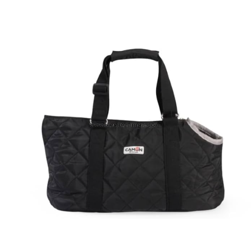 Camon Ca625/b Borsa-trasportino In Poliestere C/maniglie In Cotone - Colore Nero - 45x22x26cm - immagine 3
