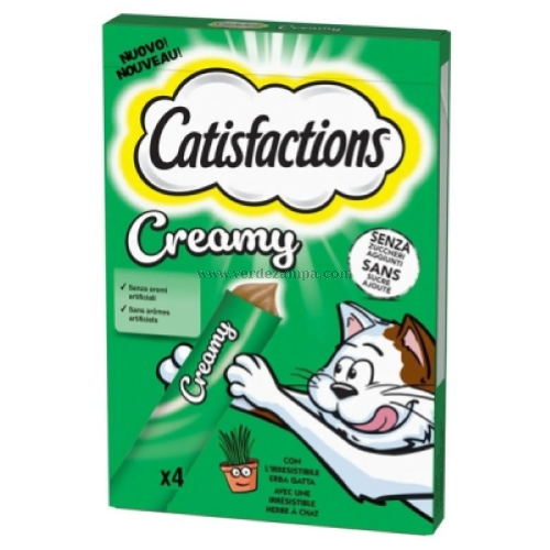 Catisfactions Creamy Erba Gatta 4 X Gr 10 - immagine 3