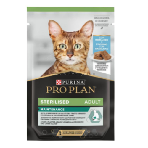 Proplan Cat Umido Busta Sterilised Merluzzo Gr 75
