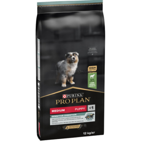 Proplan Dog Secco Puppy Medium Opti Digest Grain Free Tacchino Kg 12
