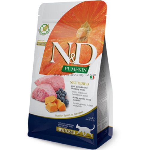 Farmina N&d Cat Secco Pumpkin Neutered Agnello Zucca Mirtillo - immagine 3