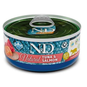 Farmina N&d Cat Umido Lattina 358 Natural Tonno Salmone Gr 70