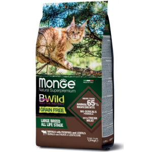 Monge Bwild Cat Grain Free Bufalo Lenticche Patate Kg 1,5