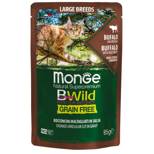 Monge Cat Bwild Busta Kitten Bufalo Gr 85