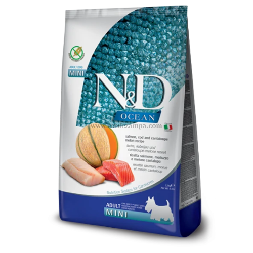 Farmina N&d Dog Secco Puppy Mini Ocean Pumpkin Merluzzo E Cantalupo Kg 7 - immagine 3