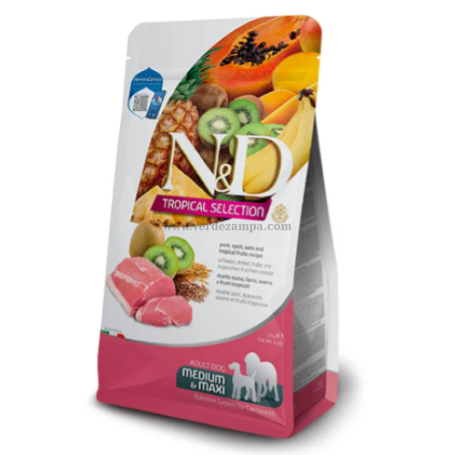 Farmina N&d Dog Secco Tropical Adult Med/maxi Maiale - immagine 3