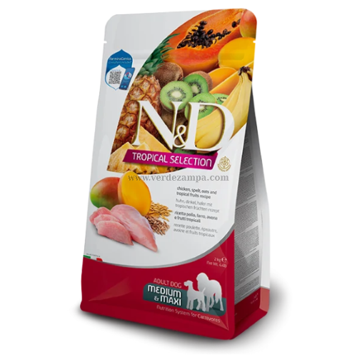 Farmina N&d Dog Secco Tropical Adult Med/maxi Pollo Kg 2 - immagine 3