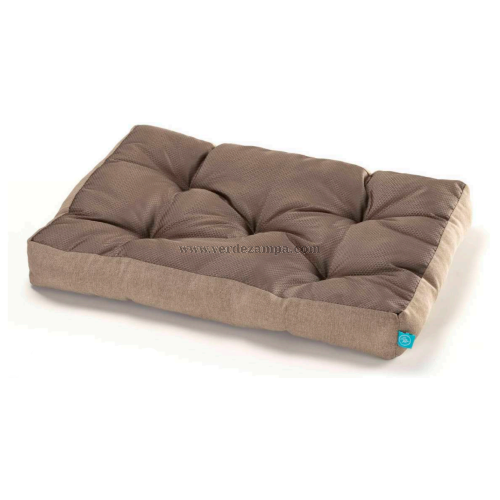Leopet Materassino Nido D'ape Grigio E Unito Blu 105x75x10h Cm Waterp. - immagine 3