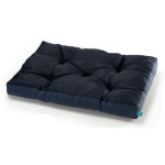 Leopet Materassino Nido D'ape Grigio E Unito Blu 130x95x10h Cm Waterp. - immagine 2
