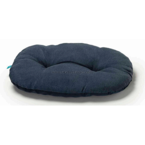 Leopet Materassino Nido D'ape Grigio E Unito Blu 90x65x10h Cm Waterp. - immagine 3