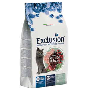 Exclusion Cat Secco Mediterraneo Sterilized 7+ Pollo