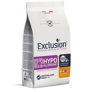 Exclusion Dog Secco Diet Hypoallergenic Small Anatra E Patate Kg 2