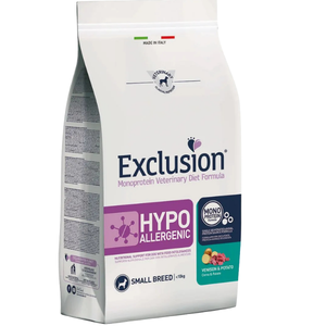Exclusion Dog Secco Diet Hypoallergenic Small Cervo Patate Kg 2