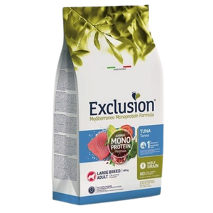Exclusion Dog Secco Mediterraneo Adult Large Tonno Kg 12