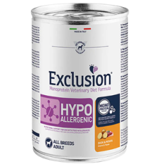 Exclusion Dog Umido Lattina Diet Hypoallergenic Gr 400 - ANATRA E PATATE