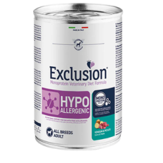 Exclusion Dog Umido Lattina Diet Hypoallergenic Gr 400 - CERVO E PATATE
