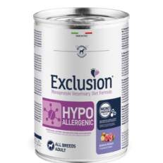 Exclusion Dog Umido Lattina Diet Hypoallergenic Gr 400 - CINGHIALE E PATATE