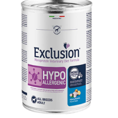 Exclusion Dog Umido Lattina Diet Hypoallergenic Gr 400 - PESCE E PATATE